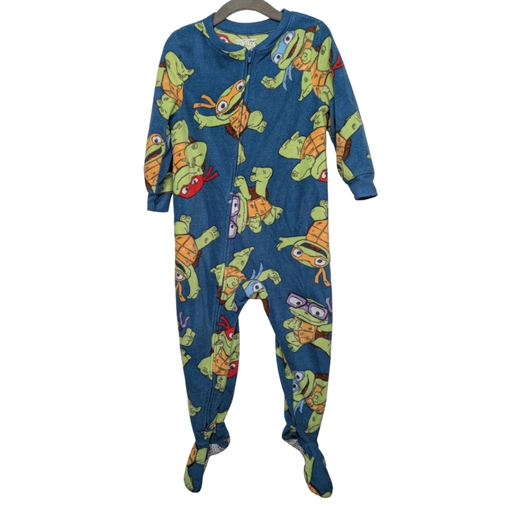Teenage Mutant Ninja Turtles‎ Footie Pajamas 3T | Nickelodeon Fleece Zip-Up